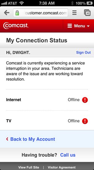 internet outage in my area comcast|More.